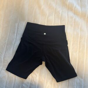 Lululemon Athletica Black Bike Shorts High-Waisted